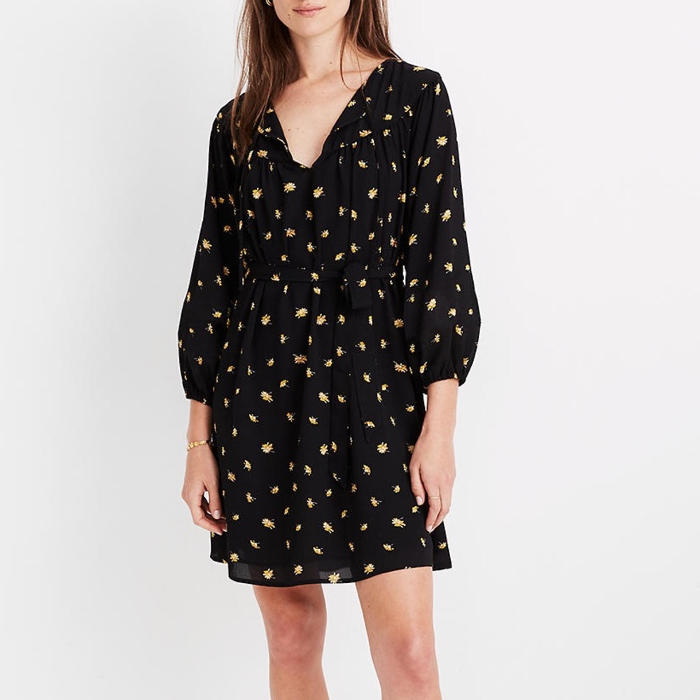 NWT Madewell Mini Dress in French Daisies
